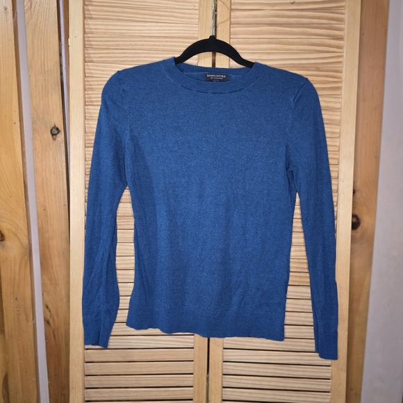Banana Republic Sweaters - Banana Republic Women's Teal Silk Cashmere Crewneck Sweater, Size Small